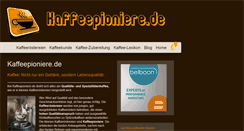 Desktop Screenshot of kaffeepioniere.de